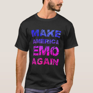 Camiseta Hacer Emo de Estados Unidos de nuevo Gótico Pastel