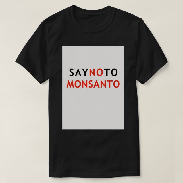 Camiseta Hacer frente a Monsanto (Diseño del anverso)