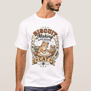 Camiseta Hacer galletas amasando gato Hacer galletas amasan