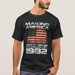 Camiseta Hacer Grande A Estados Unidos Desde Enero De 1982 