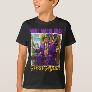 Camiseta Hacer grande al Mardi Gras de nuevo Trump
