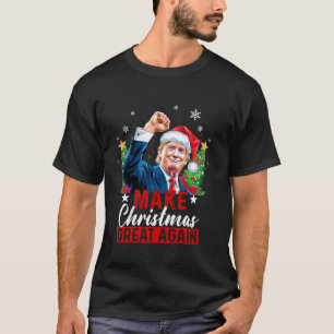 Camiseta Hacer grandes a los Navidades de nuevo divertido T
