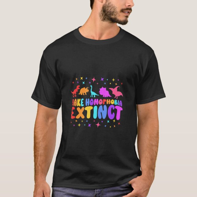 Camiseta Hacer Homofobia Los Tipos De Dinosaurios Lgbt (Anverso)