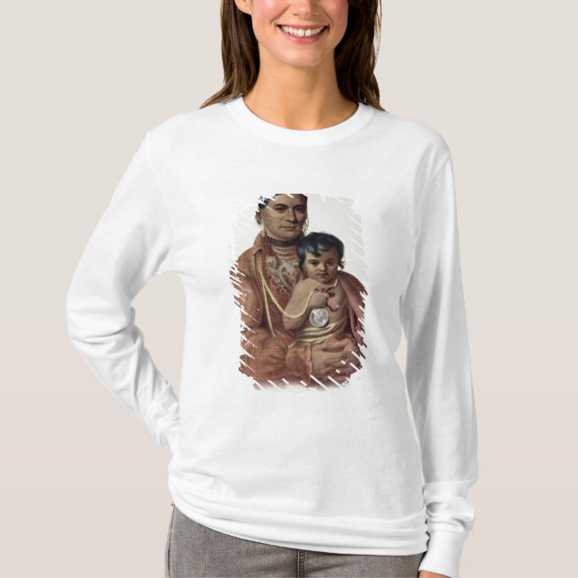 Camiseta Hacer-Hon-Va, una mujer de Osage (Anverso)
