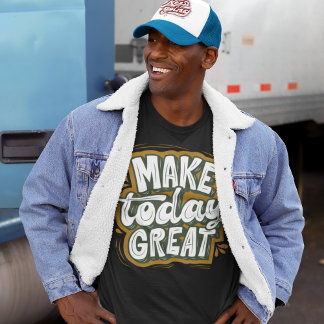 Camiseta Hacer hoy genial a los hombres gráficos de Guay ne