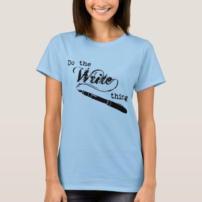 Camiseta Hacer la escritura (Anverso)