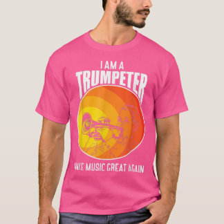 Camiseta Hacer la música grande de nuevo, músico de trompet