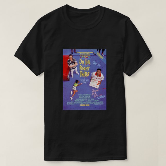 Camiseta Hacer Lo Correcto Poster De Películas Clásico (Diseño del anverso)