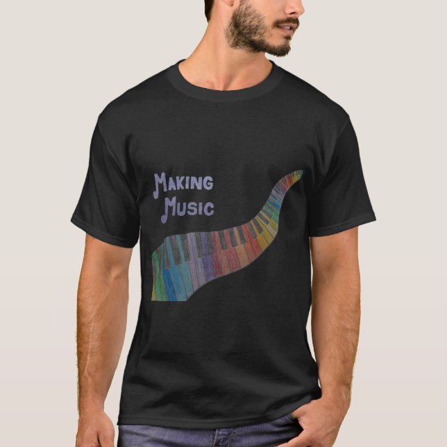 Camiseta Hacer música hermosa (Anverso)