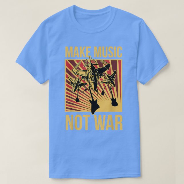 Camiseta Hacer música no guerra (Diseño del anverso)
