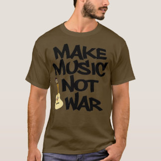Camiseta Hacer música no guerra acústica