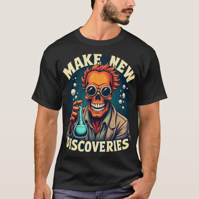 Camiseta Hacer nuevos descubrimientos - Arte De Calavera Ci (Anverso)