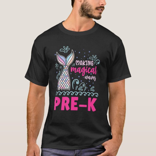 Camiseta Hacer olas mágicas antes de la sirena K (Anverso)