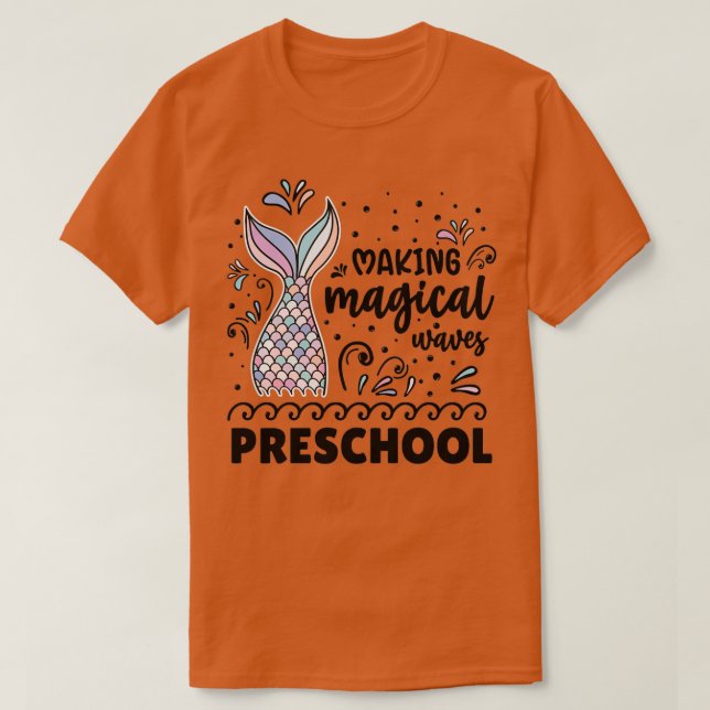 Camiseta Hacer olas mágicas preescolar 1 (Diseño del anverso)