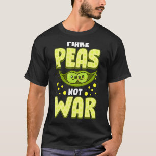 Camiseta Hacer olas no guerra Vegetable Pun Vegan