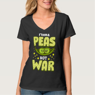 Camiseta Hacer olas no guerra Vegetable Pun Vegan