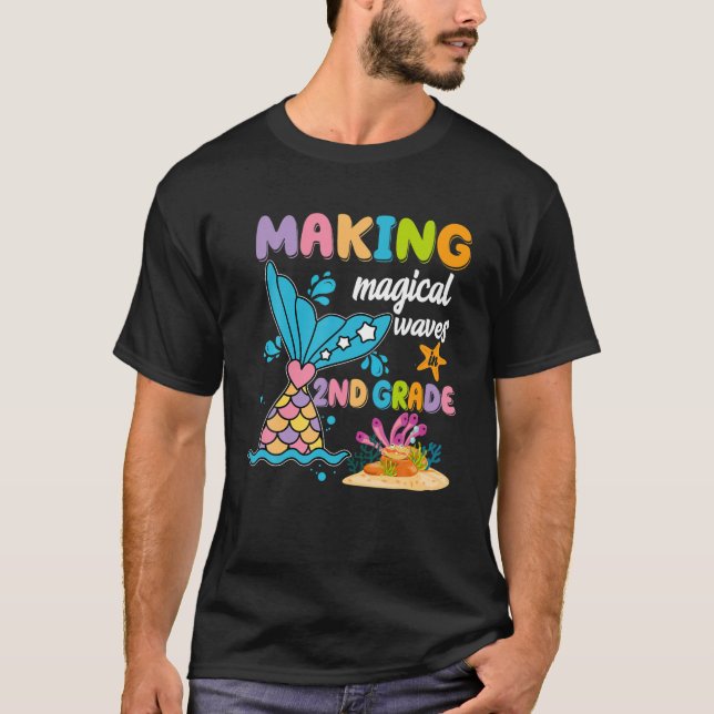 Camiseta Hacer Ondas Mágicas En La Sirenita De 2º Grado (Anverso)