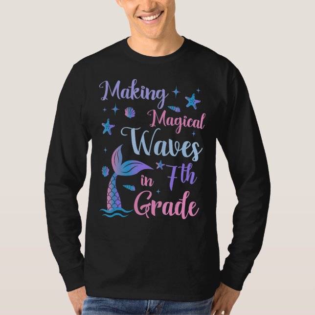 Camiseta Hacer Ondas Mágicas En Sirenita De 7º Grado A (Anverso)