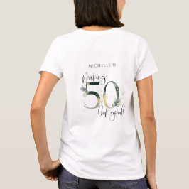 Camiseta Hacer que 50 parezca un buen cumpleaños botánico d