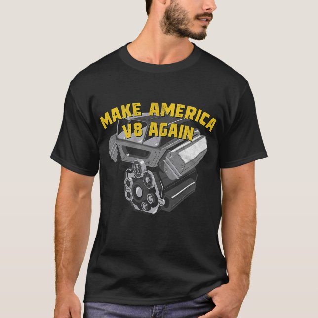 Camiseta Hacer que América V8 vuelva a ser un clásico-ameri (Anverso)