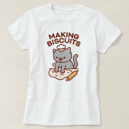 Camiseta HACER QUE BISCUITS SEA Gato gracioso