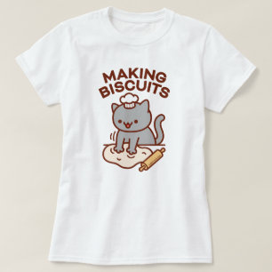 Camiseta HACER QUE BISCUITS SEA Gato gracioso