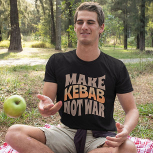 Camiseta Hacer que el kebab no sea guerra Kabab Koobideh