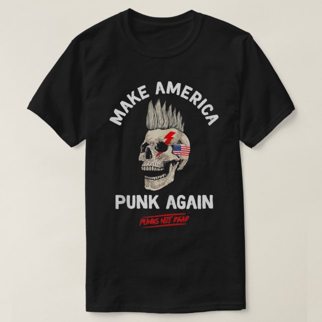 Camiseta Hacer que el Punk de Estados Unidos vuelva a ser u (Diseño del anverso)