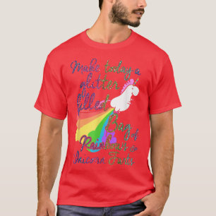 Camiseta Hacer que el Purpurina de hoy llene la bolsa de la