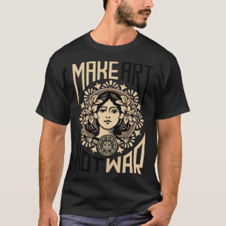 Camiseta Hacer que el símbolo de arte no de guerra sea esen