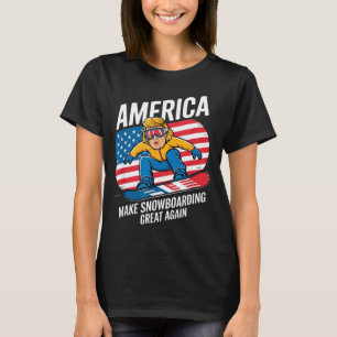 Camiseta Hacer que el snowboard sea genial Donald Trump - e