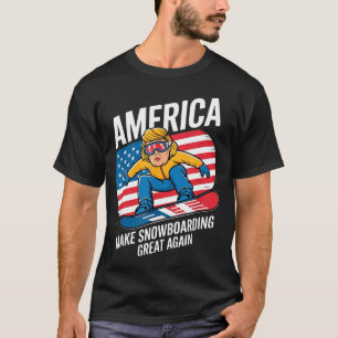 Camiseta Hacer que el snowboarding sea genial donald trump