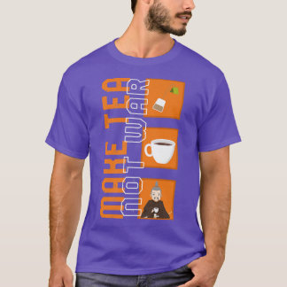 Camiseta Hacer que el té no sea guerra pacífico Samurai Tea