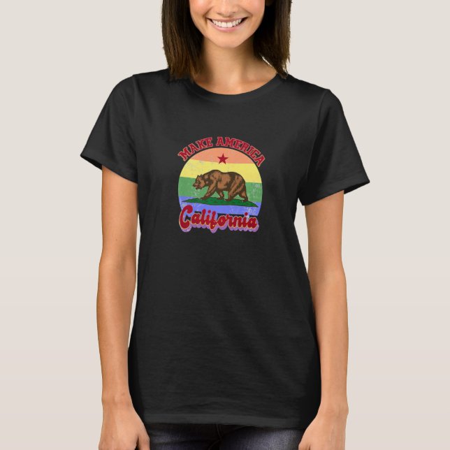Camiseta Hacer que Estados Unidos California progresista az (Anverso)