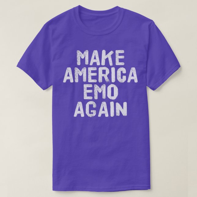 Camiseta HACER QUE ESTADOS UNIDOS EMO OTRA VEZ DIVERSOS Gót (Diseño del anverso)