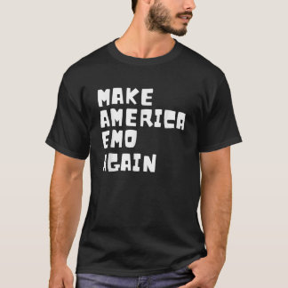Camiseta HACER QUE ESTADOS UNIDOS EMO OTRA VEZ DIVERSOS Gót