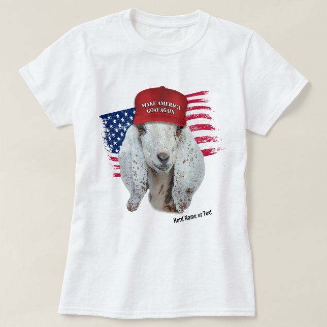 Camiseta Hacer que Estados Unidos GOAT vuelva a ser una cab (Diseño del anverso)