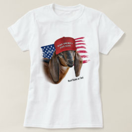 Camiseta Hacer que Estados Unidos GOAT vuelva a ser una cab