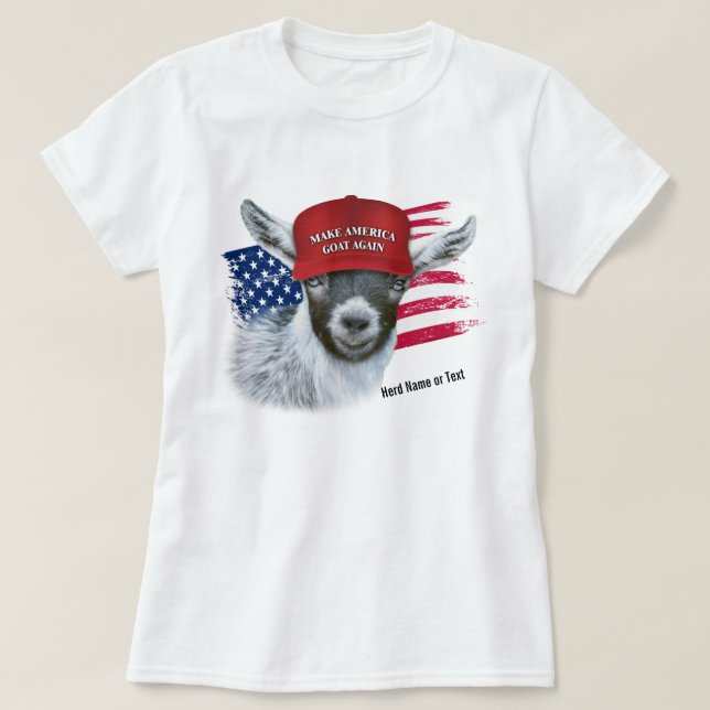 Camiseta Hacer que Estados Unidos GOAT vuelva a ser una cam (Diseño del anverso)