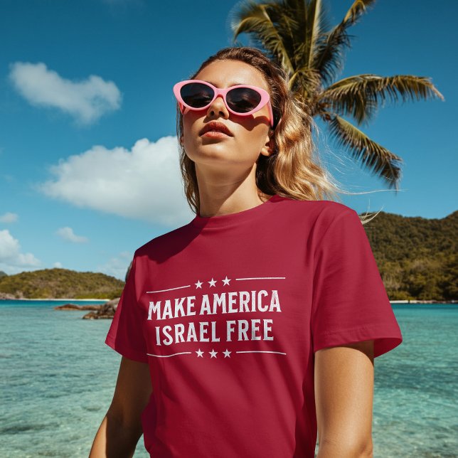 Camiseta Hacer que Estados Unidos Israel vuelva a ser libre (Make America Israel Free)
