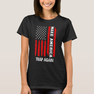 Camiseta Hacer Que Estados Unidos Trampe De Nuevo Bandera E