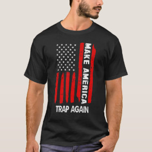 Camiseta Hacer Que Estados Unidos Trampe De Nuevo Bandera E