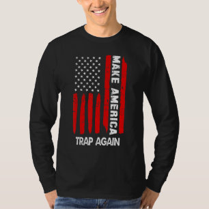 Camiseta Hacer Que Estados Unidos Trampe De Nuevo Bandera E