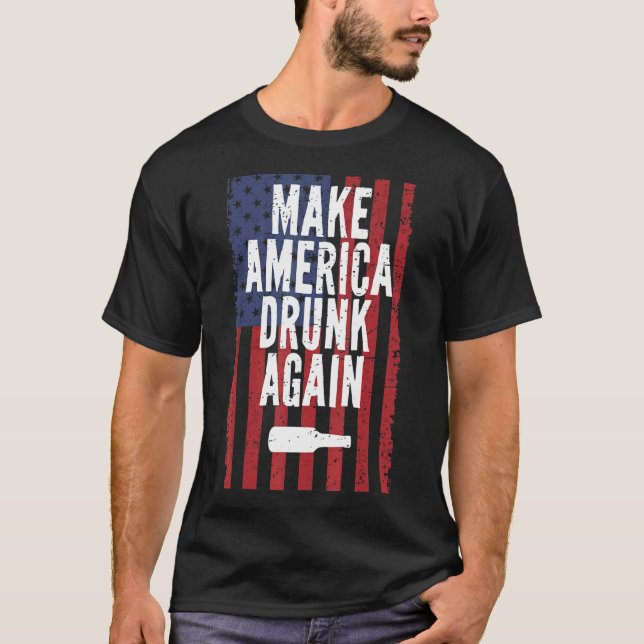 Camiseta Hacer Que Estados Unidos Volviera A Borrarse Cerve (Anverso)