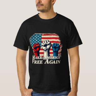 Camiseta Hacer que Estados Unidos vuelva a ser libre de art