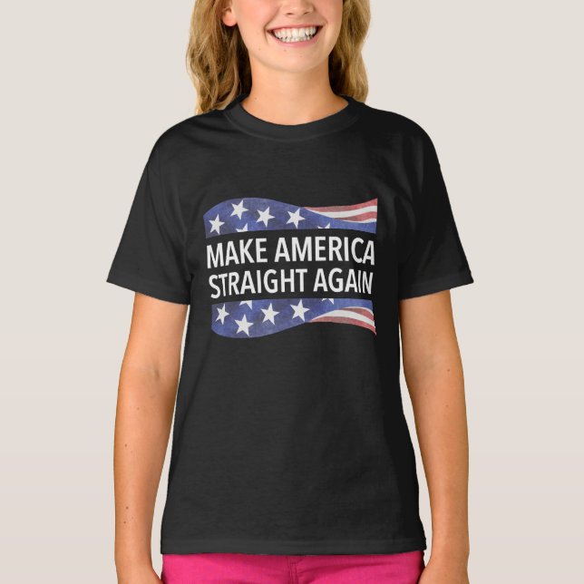 Camiseta Hacer que Estados Unidos vuelva a ser un diseño re (Anverso)