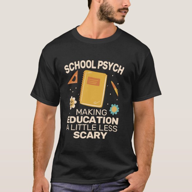 Camiseta hacer que la educación sea linda escuela de Psycho (Anverso)