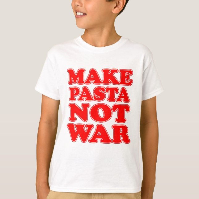 Camiseta Hacer que la pasta no sea guerra (Anverso)
