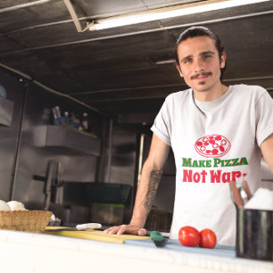 Camiseta Hacer que la pizza no sea guerra