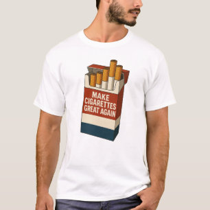 Camiseta hacer que los cigarrillos vuelvan a ser buenos